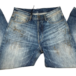 NEW G-STAR Raw Men’s RR Dart Loose Selvedge Denim Jeans – Blue/Rust